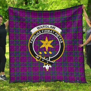 Wardlaw Modern Tartan Clan Badge Premium Quilt Th8 Home Decor  Quilt